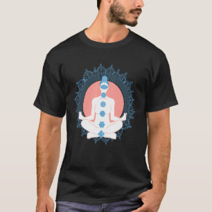 T-shirt Vêtements de méditation de yoga chakra Pose du lot