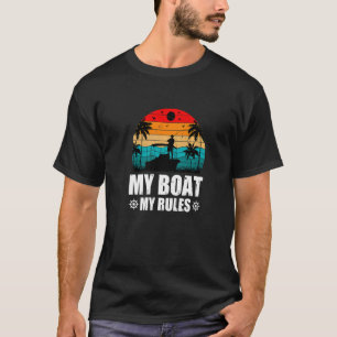T-shirt Vêtements de pêche Mes Bateaux Mes Règles