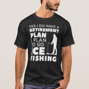 T-shirt Vêtements de pêche sur glace Design de pêcheur à l