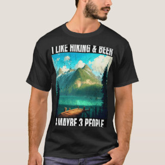 T-shirt Vêtements de randonnée Bière et randonnée bière de