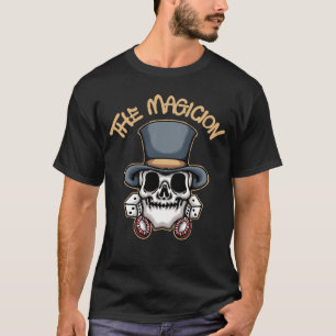 T-shirt Vêtements de rue Magician Skull 