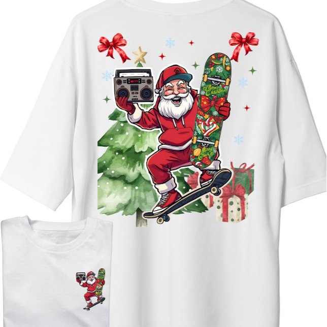 T-shirt Vêtements de rue modernes Père Noël Noël (Créateur téléchargé)