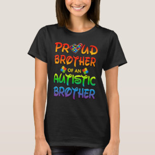 T-shirt Vêtements de sensibilisation à l'autisme Frère fie