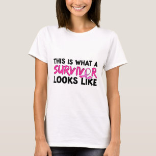 T-shirt Vêtements de sensibilisation des survivants du can
