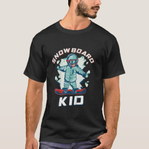 T-shirt Vêtements de snowboard Enfants Unisexe 2T Noir Des