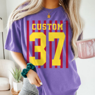 T-shirt Vêtements de sport personnalisés avec nom et numér