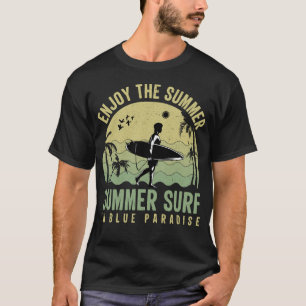 T-shirt Vêtements de surf Paradise d'été