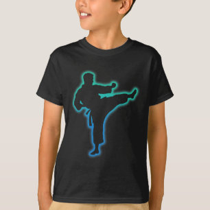 T-shirt Vêtements de Taekwondo Chemise d'arts martiaux Enf