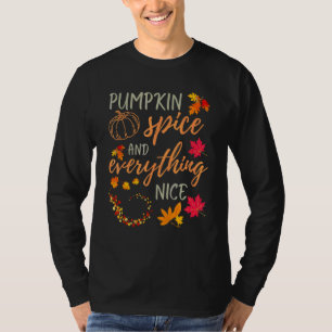 T-shirt Vêtements de Thanksgiving Pumpkin Spice et tout