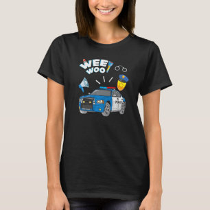 T-shirt Vêtements de voiture de police pour garçons Enfant
