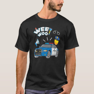 T-shirt Vêtements de voiture de police pour garçons Enfant