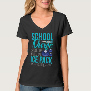 T-shirt Vêtements d'infirmière graphique Infirmière scolai