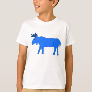 T-shirt Vêtements d'orignal très bleu