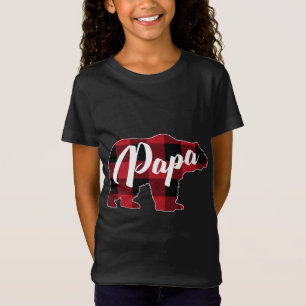 T-Shirt Vêtements d'ours à bison rouge, Papa Pajama
