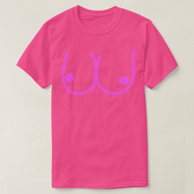 T-shirt Vêtements drôles pour seins (Design devant)