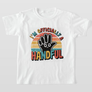 T-shirt Vêtements mignons pour garçon fille 5e anniversair