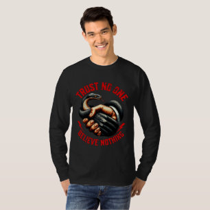 T-shirt Vêtements "Ne Croyez Rien" Vérité Sombre - Rebelle