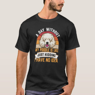 T-shirt Vêtements pour chien de caniche pour propriétaire
