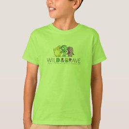 T-shirt Vêtements pour enfants, sauvages et courageux