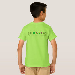 T-shirt Vêtements pour enfants, sauvages et courageux