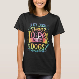 T-shirt Vêtements pour toiletteurs de chiens Toilettage de