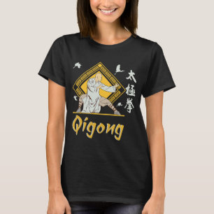 T-shirt Vêtements Qi Gong pour les exercices Tai Chi avec 