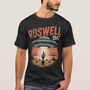 T-shirt Vêtements rétro UFO Roswell 1947 Sci-Fi