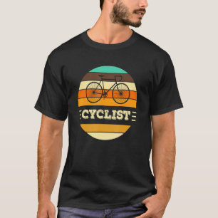 T-shirt Vêtements vintages Colorés Pour Cyclistes Vélo