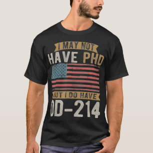 T-shirt Vétéran américain, DD-214, Funny Army, Vétéran du 