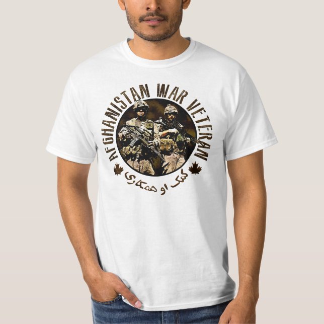 T-shirt Vétéran canadien d'ISAF Afghanistan (Devant)