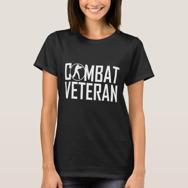 T-shirt Vétéran de combat de la Journée des vétérans du Me (Devant)