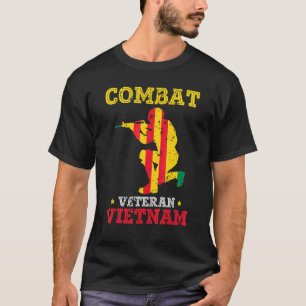 T-shirt Vétéran de combat Vietnam Retraité Patriotique