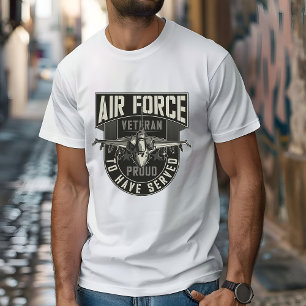 T-shirt " Vétéran De La Force Aérienne " Aurait Servir