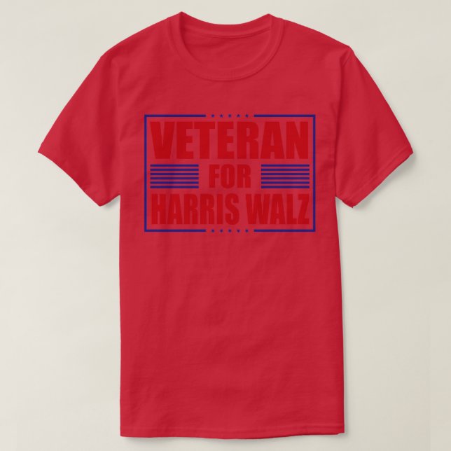 T-shirt vétéran de l'élection de Walz 2024 Président améri (Design devant)