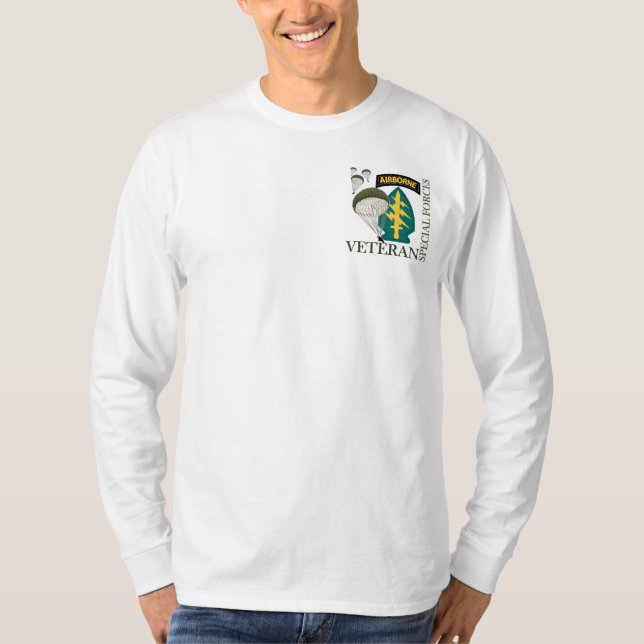 T-shirt Vétéran des forces spéciales - aéroporté (Devant)