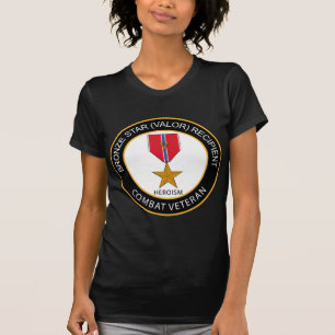 T-shirt Vétéran destinataire de combat d'étoile en bronze