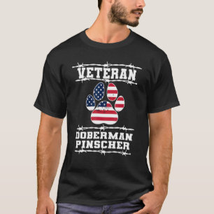 T-shirt Vétéran Doberman Pinscher Retraité de chien
