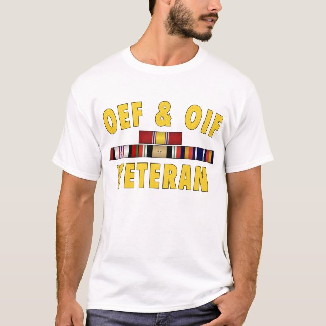 T-shirt Vétéran d'OEF et d'OIF - logo avant (Devant)