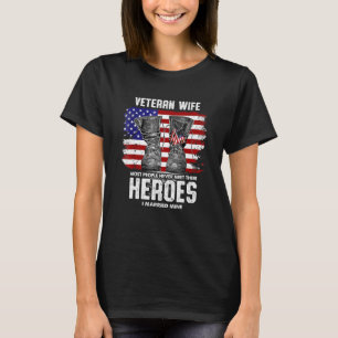 T-shirt Vétéran Femme La plupart des gens ne rencontrent j
