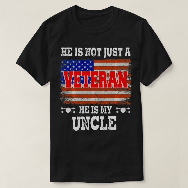 T-shirt VETERAN Il Est Mon oncle American Veterans Day Cad (Design devant)