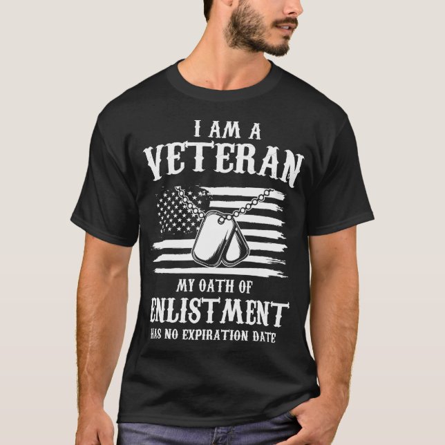 T-shirt vétéran - JE SUIS UN VÉTÉRAN (Devant)
