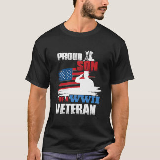T-shirt Vétéran Jour 2ème guerre mondiale Fier Fils D'Un V