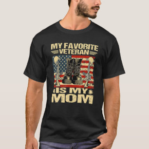T-shirt Vétéran Jour Mon Vétérinaire Préféré Est Ma Maman 