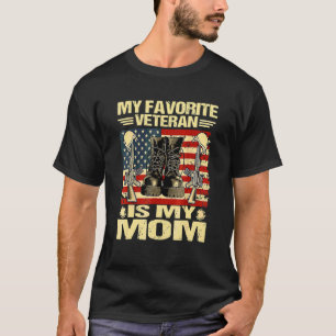T-shirt Vétéran Jour Mon Vétérinaire Préféré Est Ma Maman 