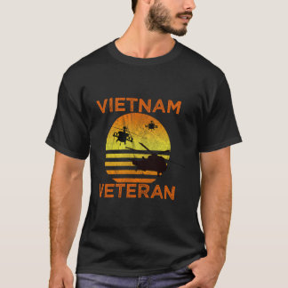 T-shirt Vétéran Vietnam Long Sleeve T-Helicopter Air Assau