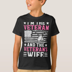 T-shirt Vétérane et épouse de vétéran Femme vétéran Maman