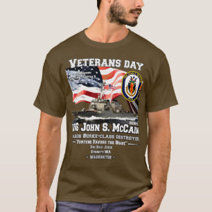 T-shirt Vétérans de destroyer USS John S McCain