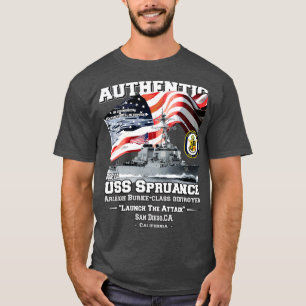 T-shirt Vétérans de destroyer USS Spruance DDG111