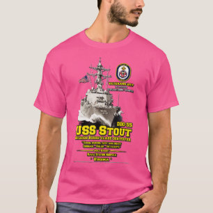 T-shirt Vétérans de destroyer USS Stout DDG55