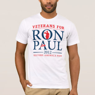 T-shirt Vétérans pour la chemise de Ron Paul